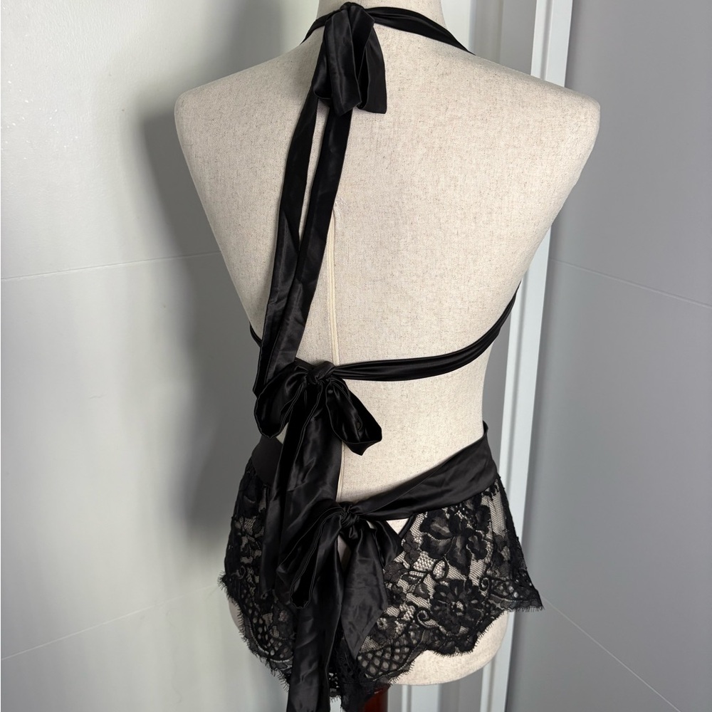 Honey Birdette Polly Black Lace Lingerie Set Small - Picture 3 of 6